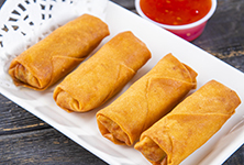 103. Vegetable Spring Rolls 4Pcs