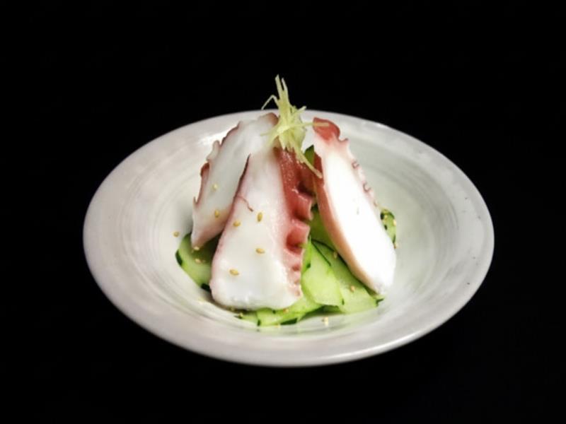 Japanese Style Pickled Cucumber with Octopus Tako Sunomono