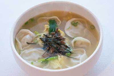 Homemade Beef and Pork Dumpling Soup Mandu Guk