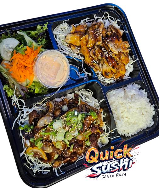 (Bento)K.beef Bulgogi+Grilled Chicken Teriyaki 2