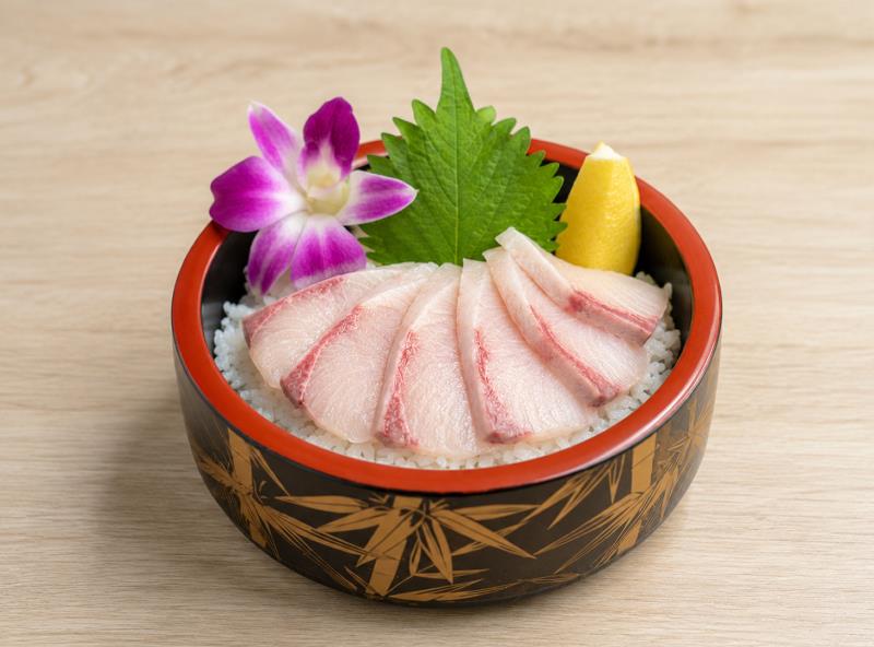 freshly cut hamachi over seasoned rice
each set served with miso soup and salad Hamachi Don (L)