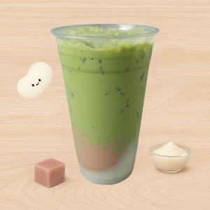 Matcha Latte & Mochi + Taro