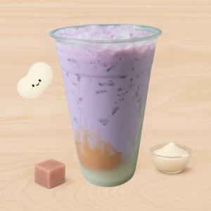 Taro Milk & Mochi + Taro Paste