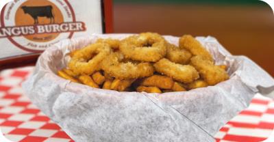 Includes fries
Calamari Rings N Chips (8Pc)
