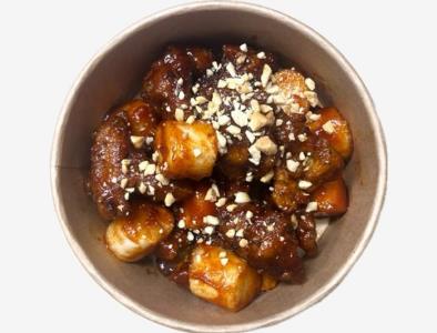 Sweet & Spicy Korean Fried Chicken Rice Bowl