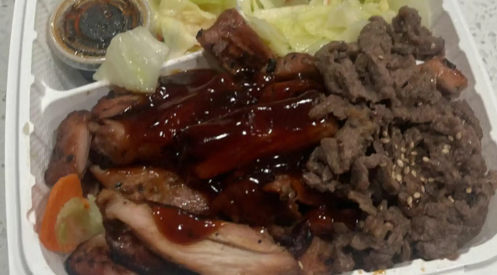 Teriyaki Chicken W/ Beef