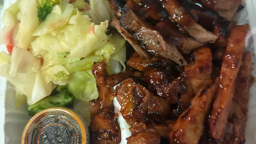 Teriyaki Chicken W/ Hot & Spicy Chicken