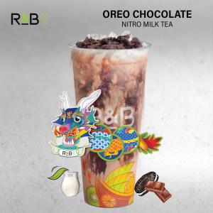 Oreo Chocolate Nitro Black Milk Tea W/ Tiramisu