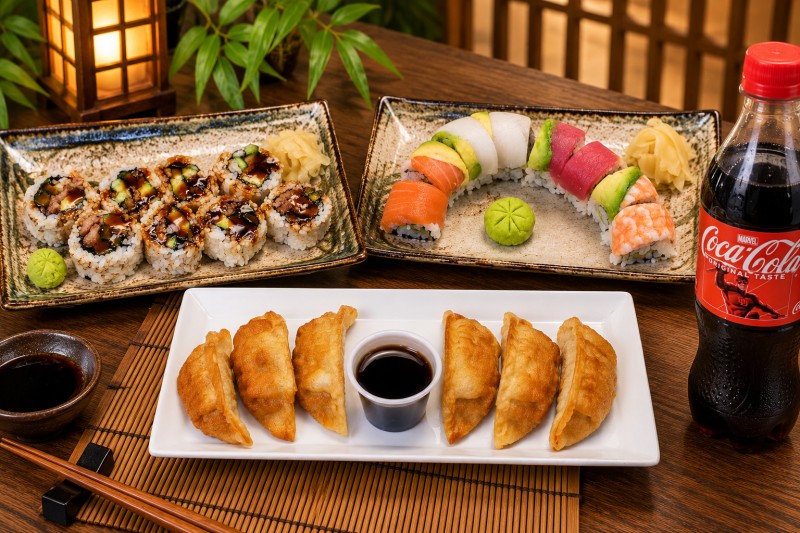 Set Menu 2 (2 Sushi Rolls + 1 Drink - Free 6 Pcs Gyoza)