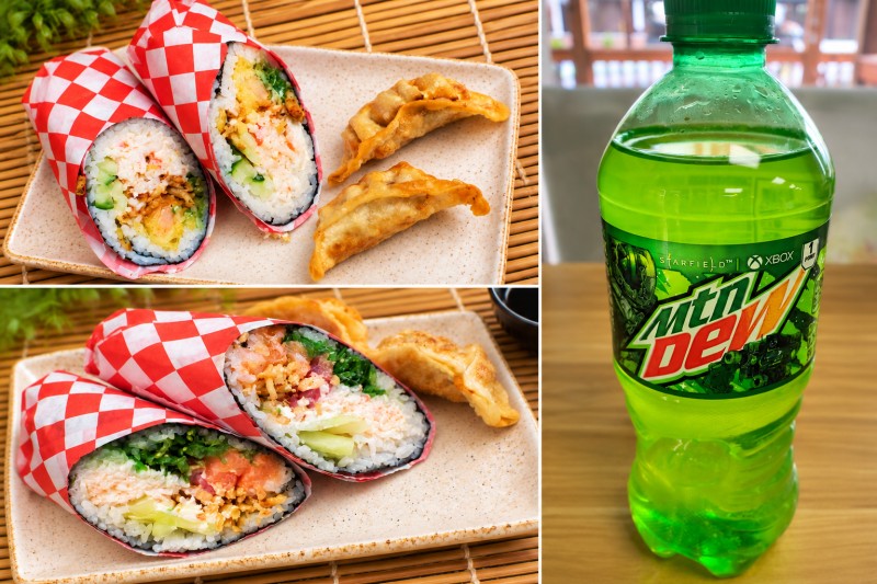 Set Menu 6 (2 Sushi Burritos - 1 Free Drink)