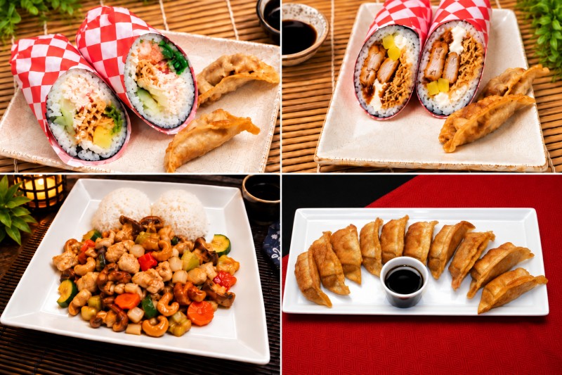 Set Menu 8 (2 Sushi Burrito + 1 Chinese - Free 10 Pcs Gyoza)