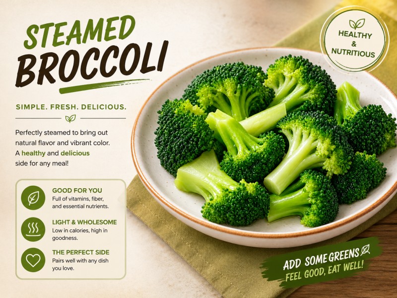 S12_Steamed Broccoli