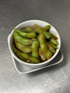 Spicy Garlic Edamame