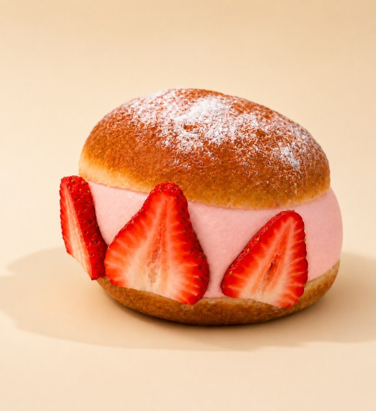 Strawberry Cream Donuts