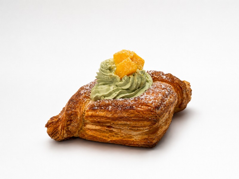 Mango Matcha Danish Pastry