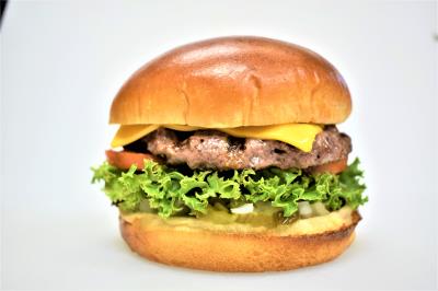 - House sauce, Pickle, Onion, Lettuce, Tomato, American cheese 1/3 Lb. Cheese Burger