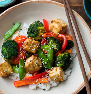 Tofu & Vegetable W/ Rice