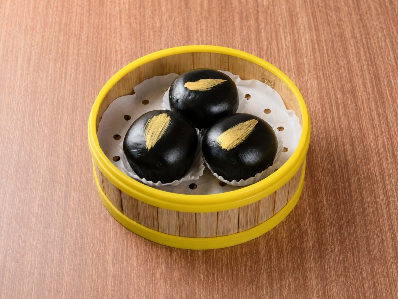 Black & Gold Molten Lava Bun(3)
