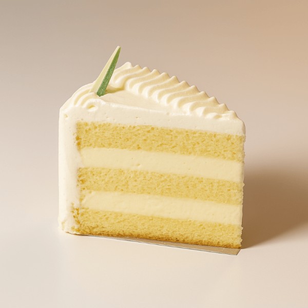 Milk Cream Cake Slice