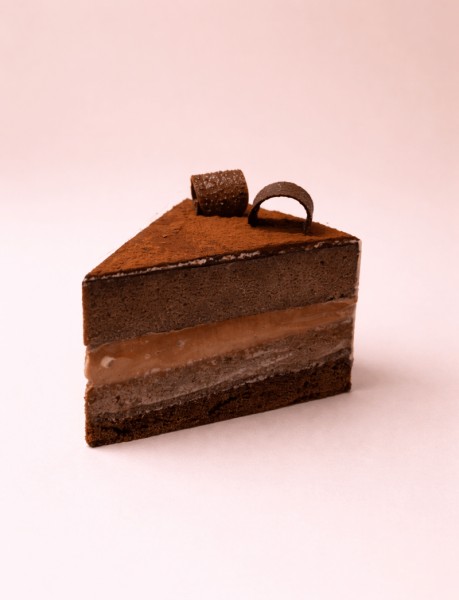 Pave Chocolate Cake Slice