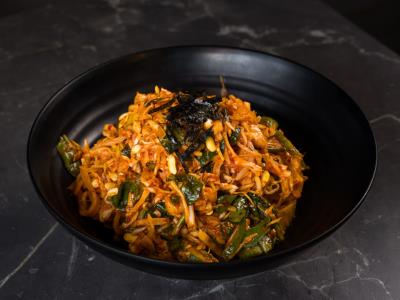 Spicy Bibim Pasta ( Dry Cold Noodle )