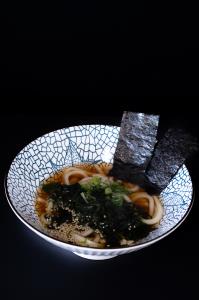 3 SEAWEEDS, WAKAME SEAWEEDS, GREEN ONION
ONSEN TAMAGO, NORI KOMI FURIKAKE, GROUND RADISH
FURIKAKE
X Fish Wakame Udon