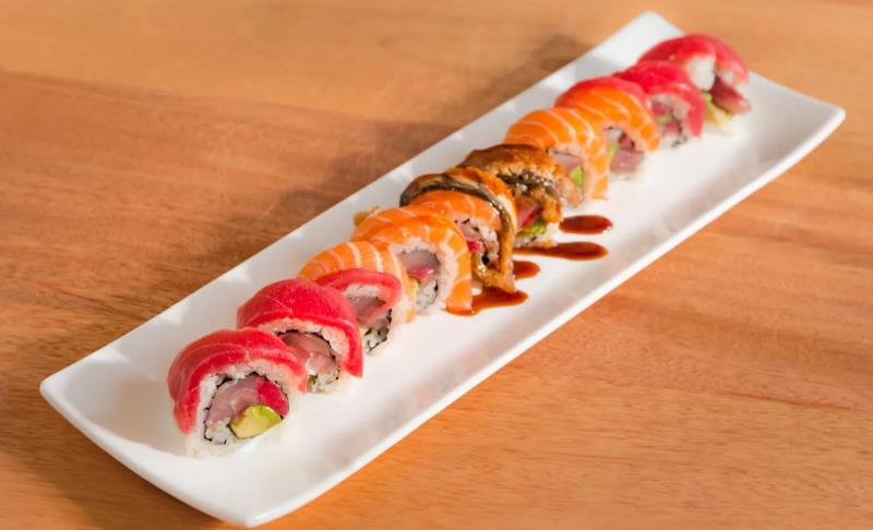 In: Hamachi(yellowtail), Avocado
Out: Unagi(eel), Salmon, Tuna
 Federal Way