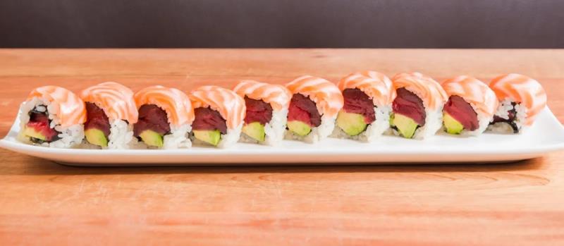 In: Tuna, Avocado
Out: Salmon
 Orange Blossom