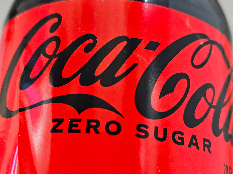 Bottled Coke Zero served with Ice Bottled Coke Zero