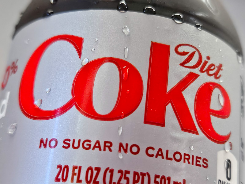 Bottled Diet Coke served with Ice Bottled Diet Coke