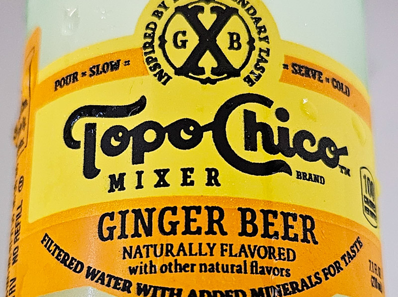 Bottled Ginger Beer served with Ice Bottled Ginger Beer