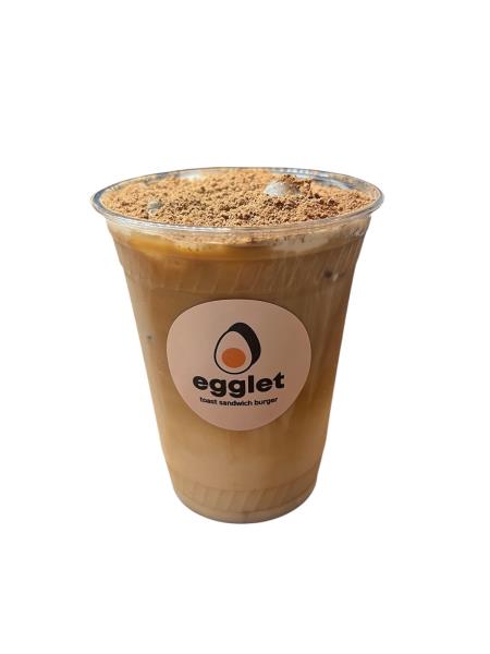 rich espresso, smooth vanila, silky cream top, and cocoa powder - all in one perfect cup! Tiramisu Latte