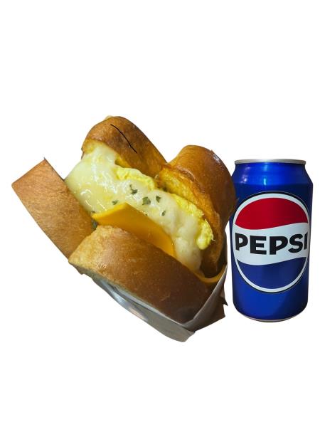Egg Double Cheese Egglet & Pepsi