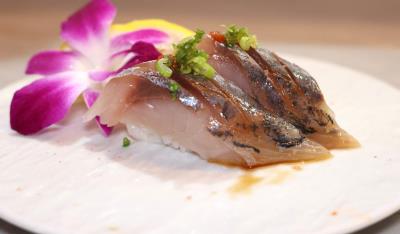 Japanese Mackerel (Aji) Sushi