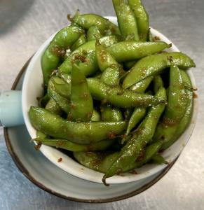 Garlic Edamame