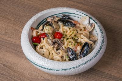 Shrimp & Clam Carbonara