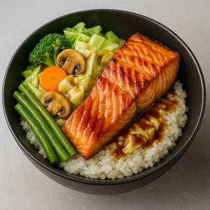 Salmon Terriyaki Bowl