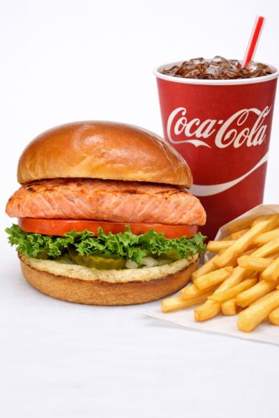 Salmon Burger Meal