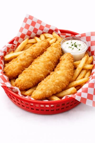 Chicken Strips With Fries (3Pc)