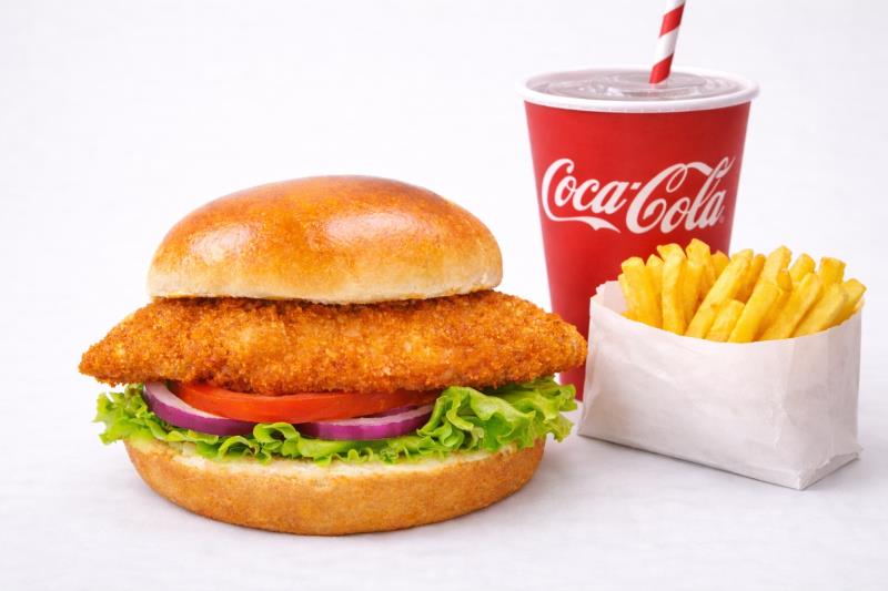 Fried Chicken Burger Meal