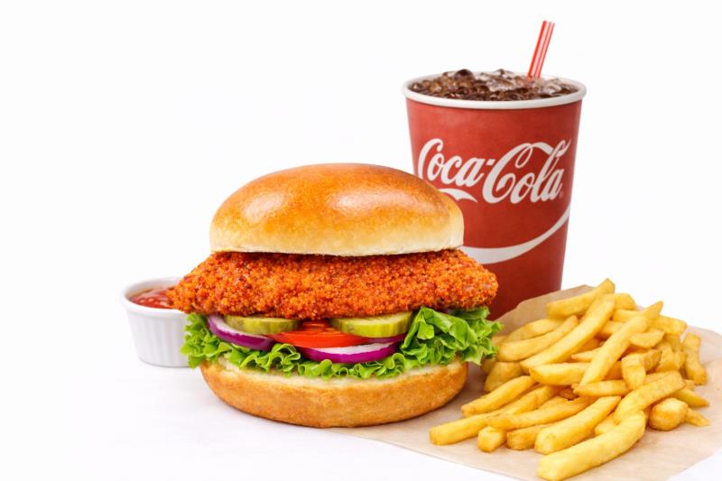 Spicy Fried Chicken Burger Meal