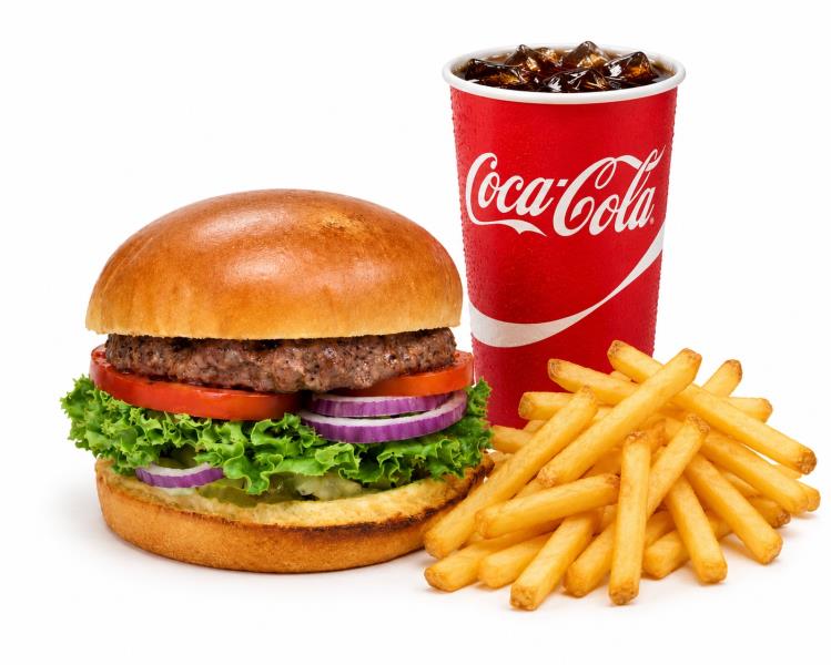 Lettuce, Pickle, Tomato, Onion, House sauce, 1/4lb patty 1/4Lb Burger Meal