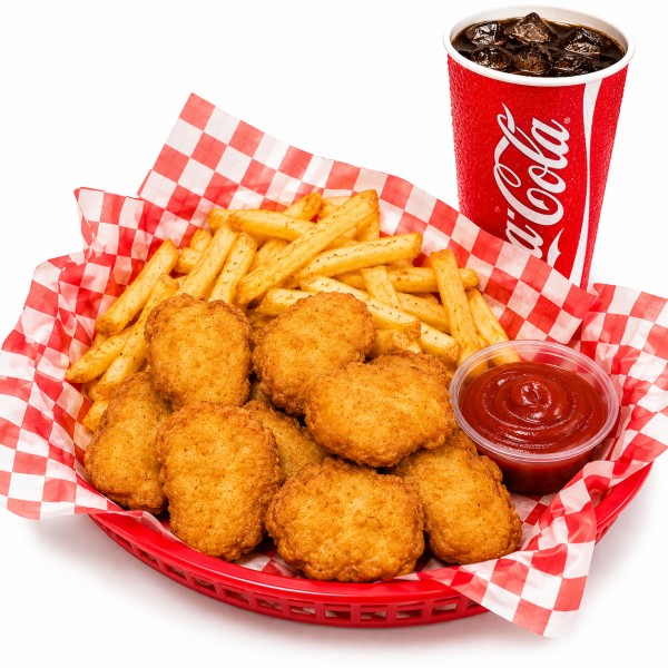 Chicken Nuggets With Fries (9Pc)
