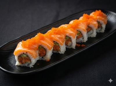 (In) Spicy Tuna Roll
(Out) Salmon, Smelt Egg
Bobs Special