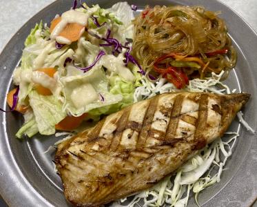 Salt-grilled mackerel Mackeral(T)