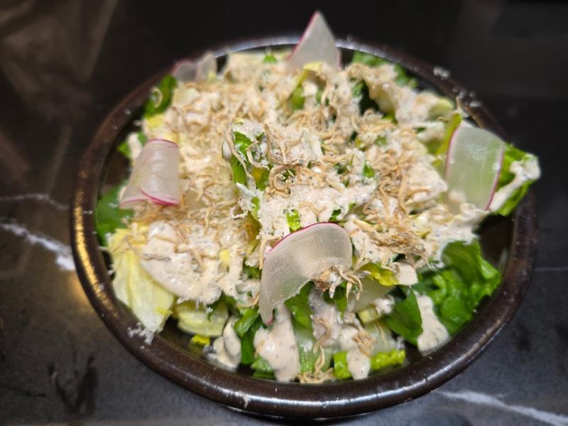 Crispy Anchovy Caesar Salad
