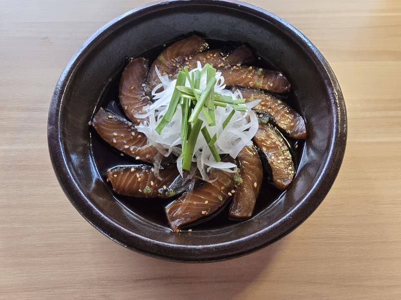 Soy-Marinated Salmon (연어장)