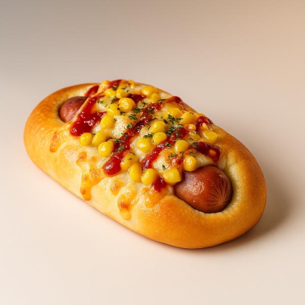 Salt Bread Hot Dog