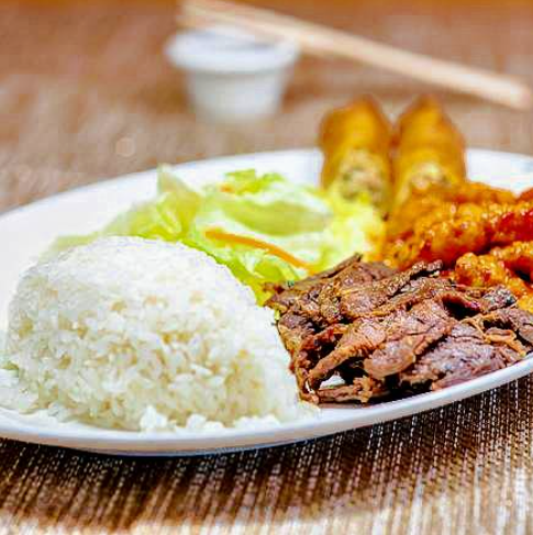 C3. Beef Teriyaki & General Tao Chicken