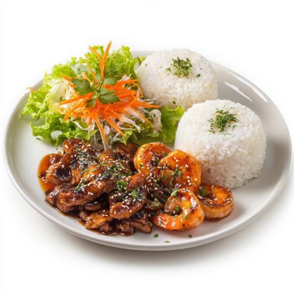 Chicken Teriyaki & Shrimp
14. Chicken & Shrimp